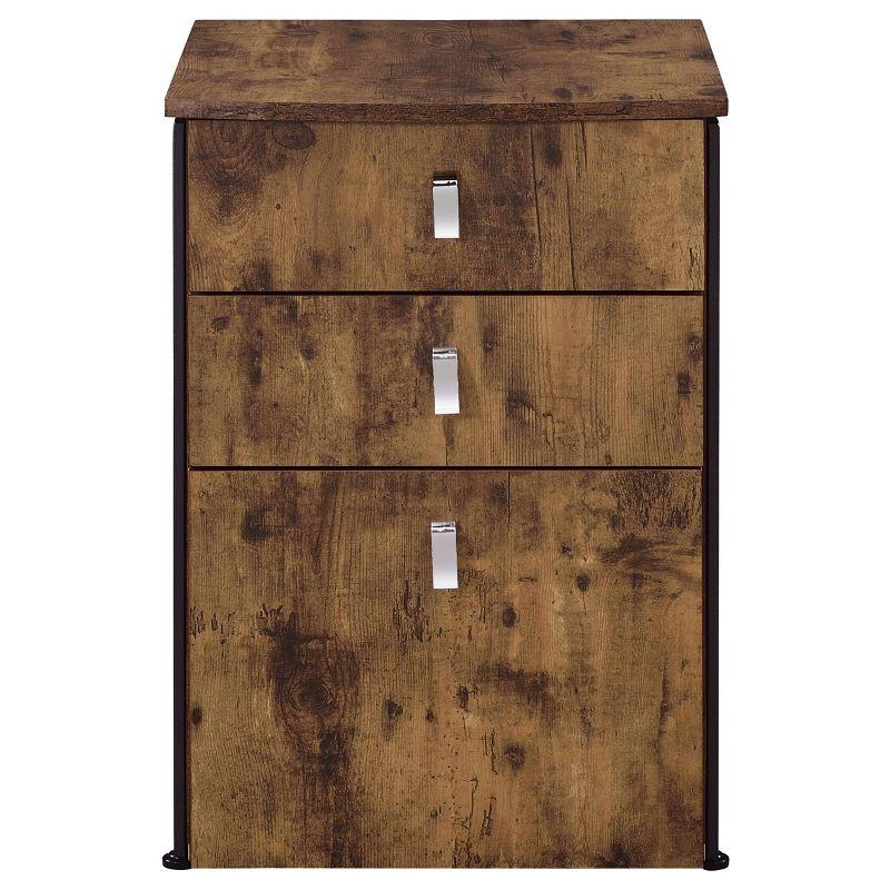 Estrella 3 Drawer File Cabinet Antique Nutmeg - Coaster