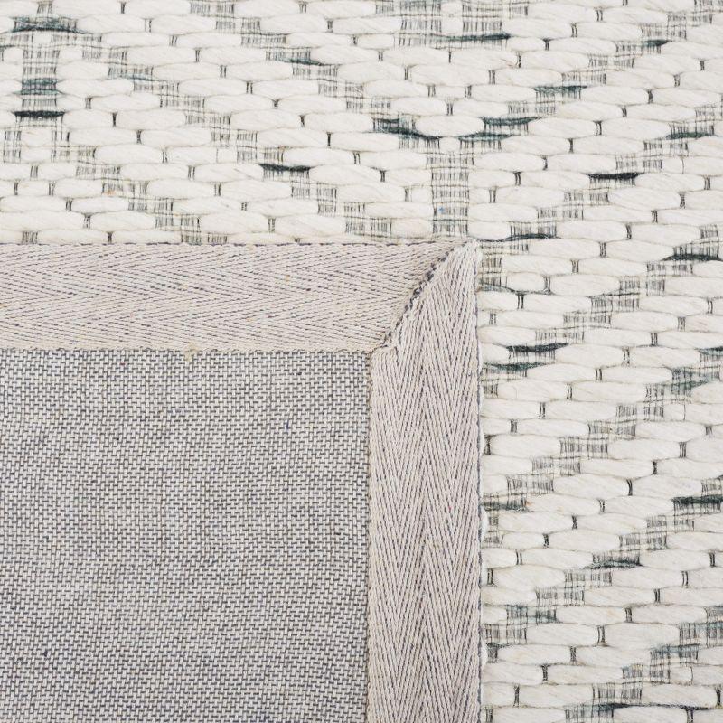 Marbella MRB427 Hand Woven Indoor Area Rug - Ivory/Green - 6'x9' - Safavieh
