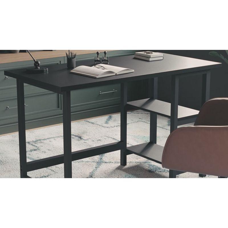 Martha Stewart Beckett Home Office Trestle Desk with Shelves