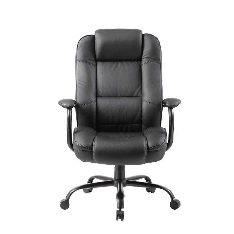 Heavy Duty Executive Chair Dark - Boss Office Products: Swivel, Metal Frame, 400lb Capacity