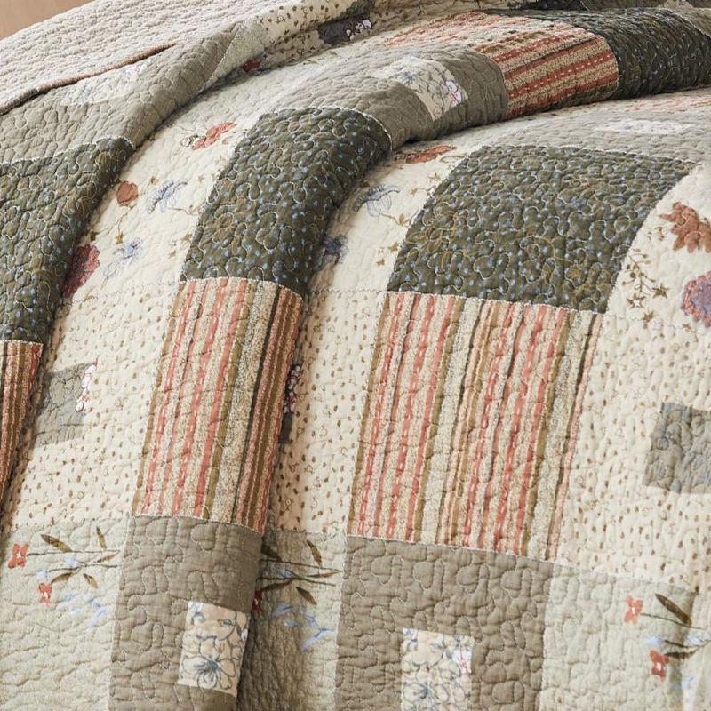 Sedona Quilt And Sham Set 3 Piece Multicolor by Greenland Home Fashion