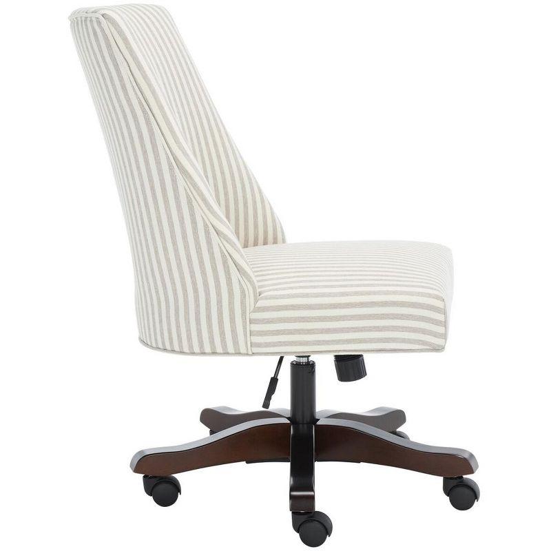 Scarlet Desk Chair - Beige Stripe - Safavieh