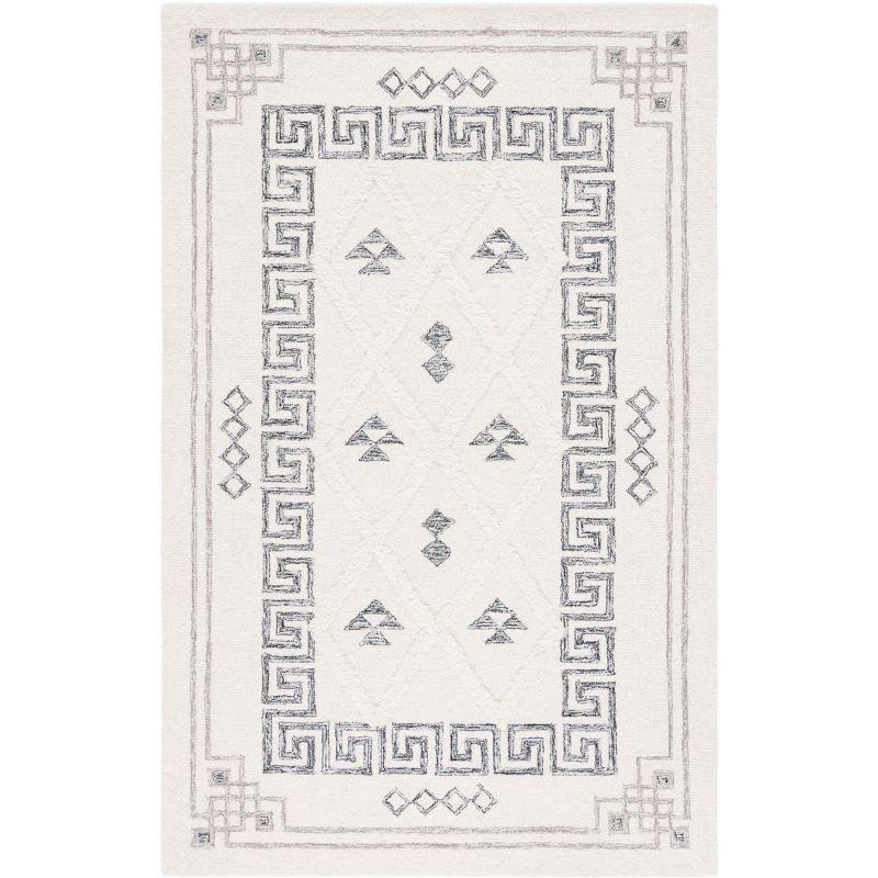 Casablanca CSB989 Hand Tufted Indoor Area Rug - Ivory/Black - 8'x10' - Safavieh
