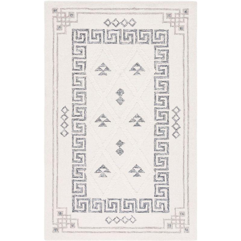 Casablanca Hand-Tufted Black Wool 8' x 10' Shag Area Rug