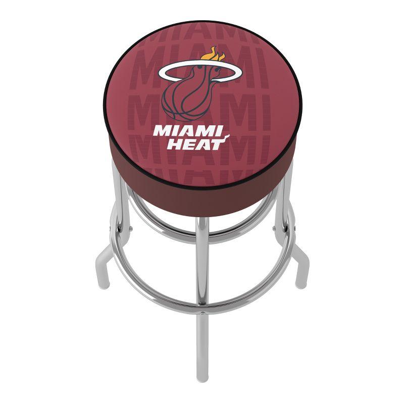 Trademark Global Upholstered Counter Stool with Metal Frame
