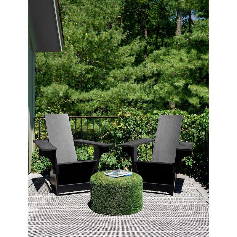 Samson Black Handwoven Indoor/Outdoor Rug