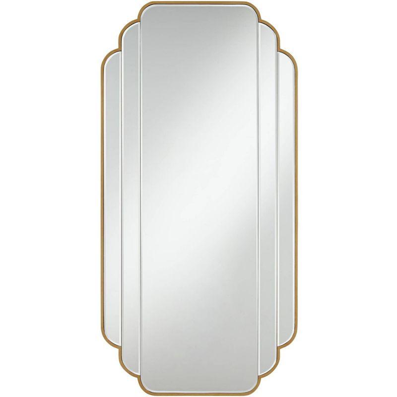 Symphony Rectangular Gold Scalloped Edge Wall Mirror