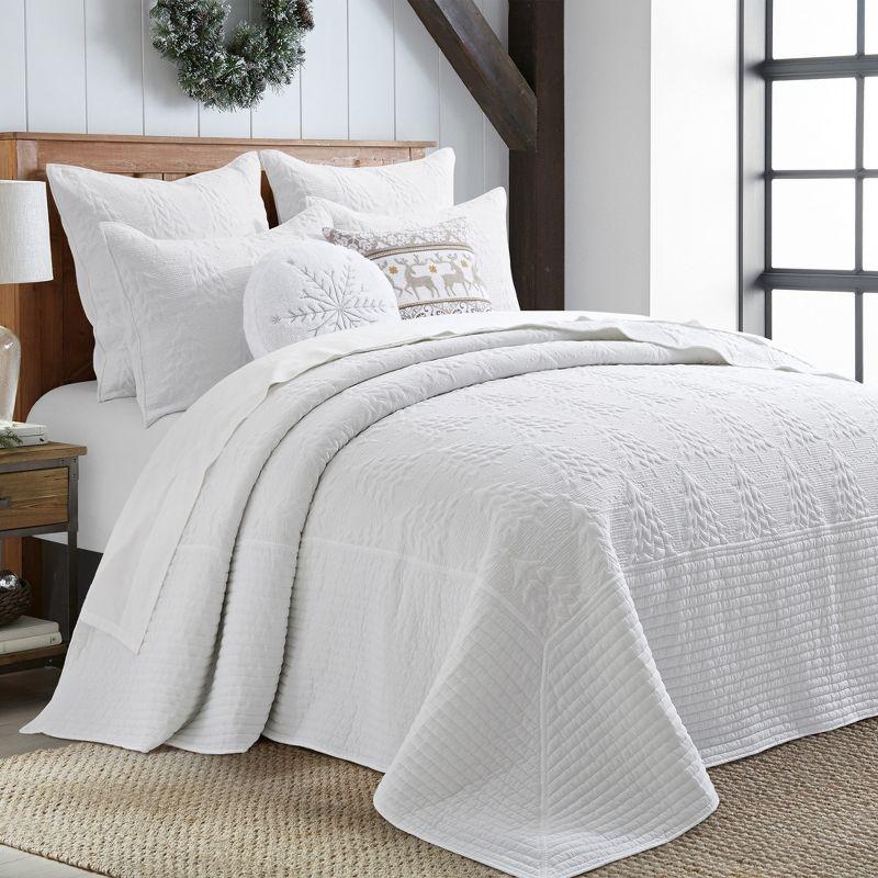 O Christmas Tree White Bedspread Set - Levtex Home