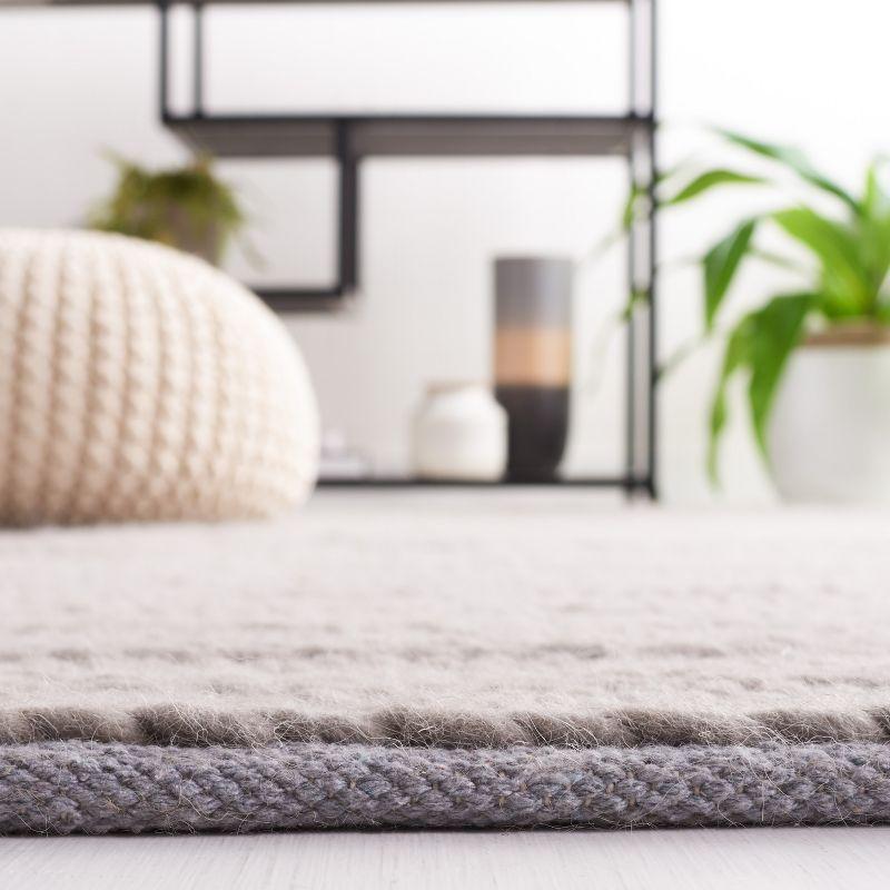 Natura NAT280 Flat Weave Indoor Area Rug - Grey - 6'x9' - Safavieh