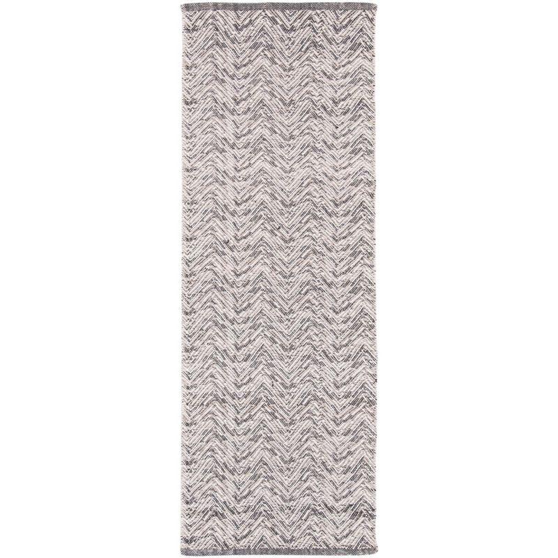 Kilim KLM401 Hand Woven Runner Rug - Grey/Beige - 2'3"x7' - Safavieh