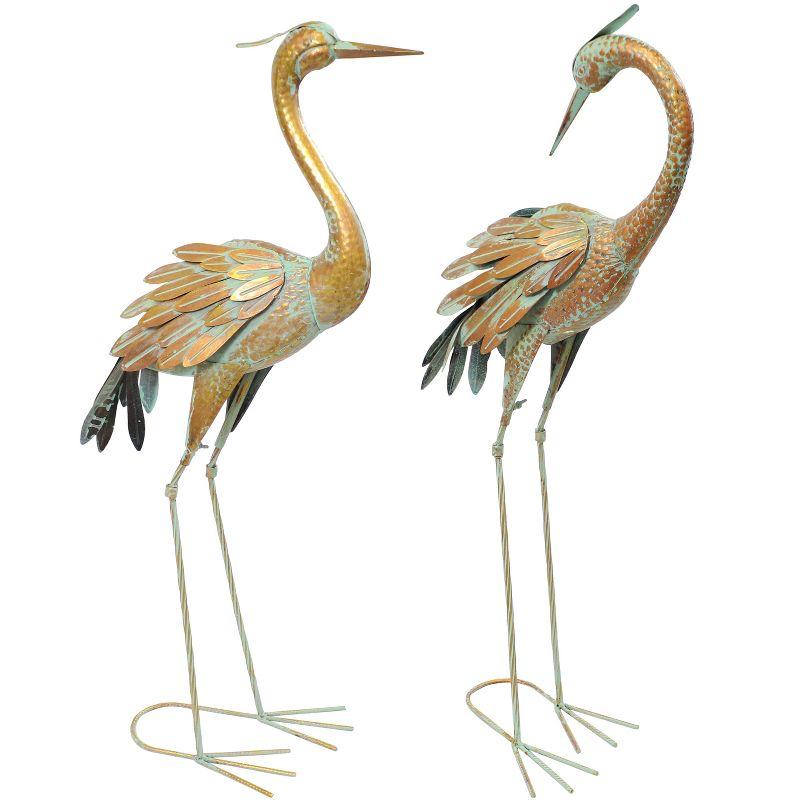 Amersfoort Preening Crane 2 Piece Garden Statue Set (Set of 2)