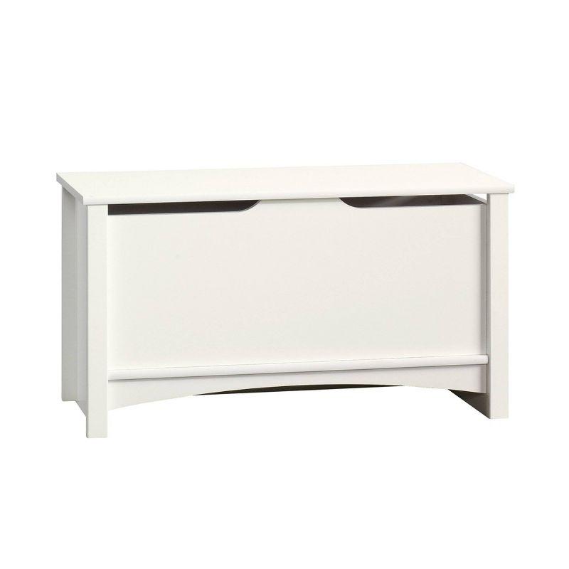 Shoal Creek Storage Chest with Lid Stay Safety - Soft White - Sauder