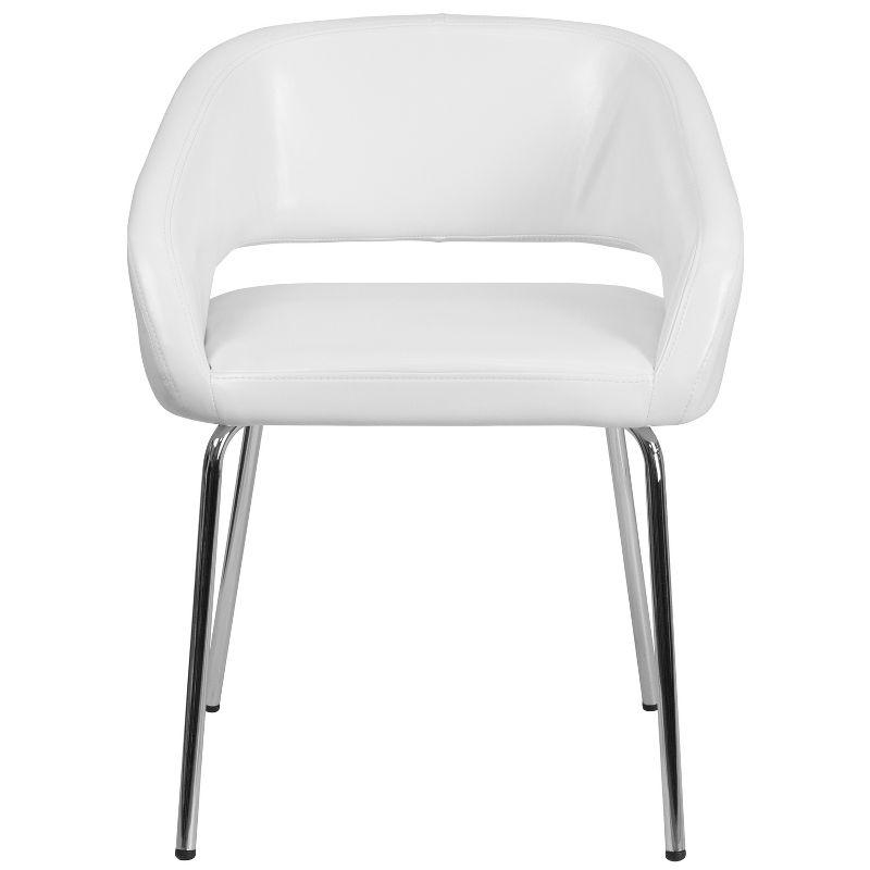 Flash Furniture Fusion Series Contemporary LeatherSoft Side Reception Chair with Chrome Legs