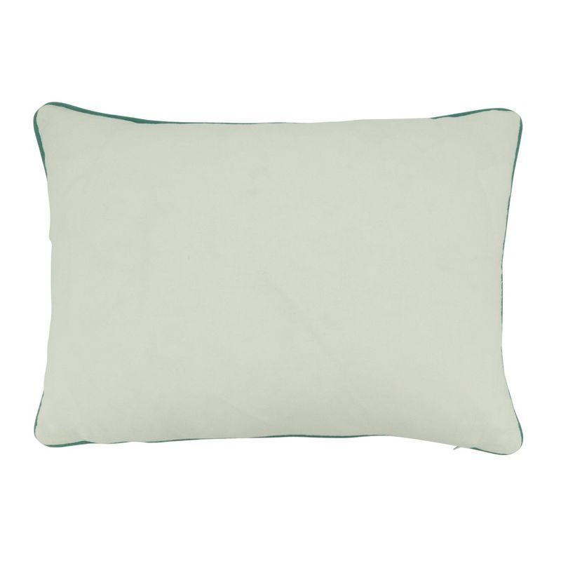 Ivory Beach Design Rectangular Cotton Lumbar Pillow