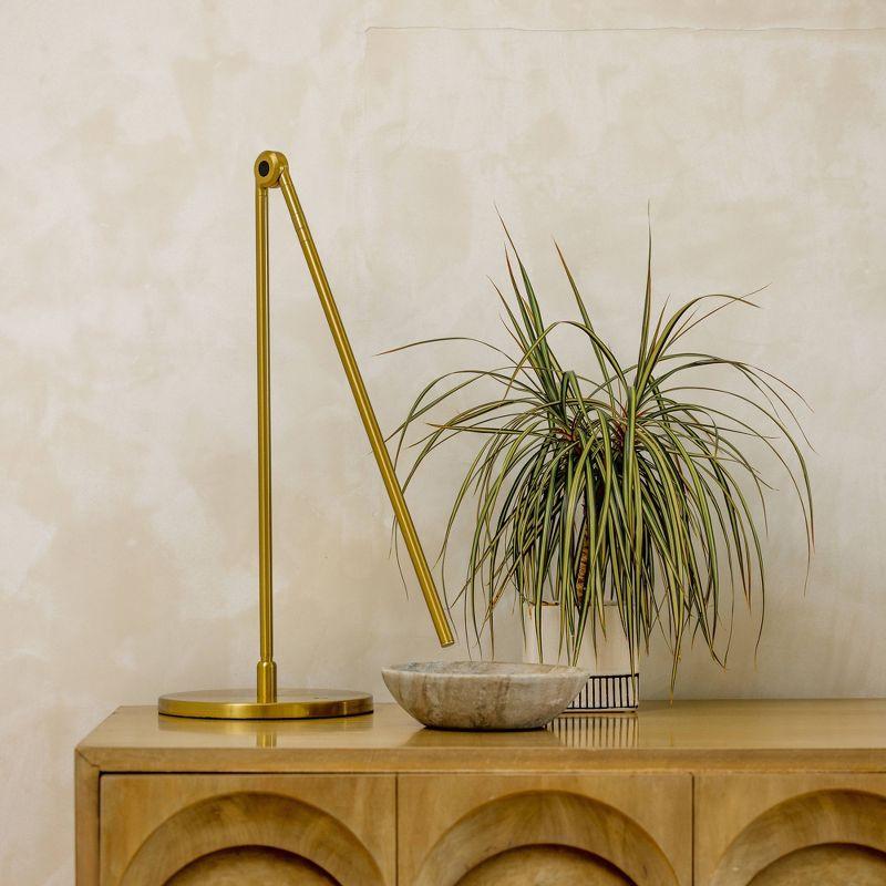 Brightech Libra 39 in. Dimmable LED Industrial Desk Lamp with USB-C Port and Adjustable Lamp Head & Reviews | Wayfair