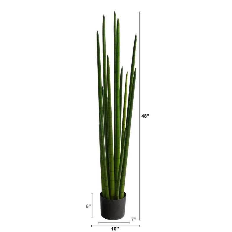 Autumn Elegance 4ft Sansevieria Snake Artificial Potted Plant