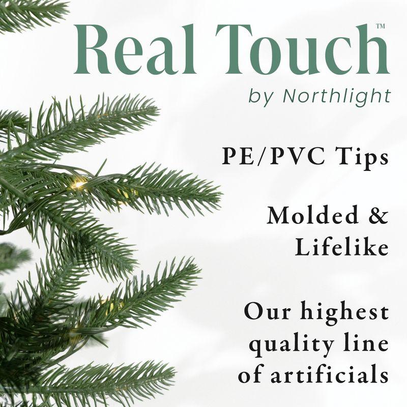 Northlight Pre-Lit LED Mixed Pine and Berries B/O Christmas Garland - 6' x 12" - Warm White Lights