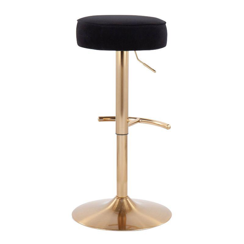 Velvet Dot Height Adjustable Barstool - LumiSource