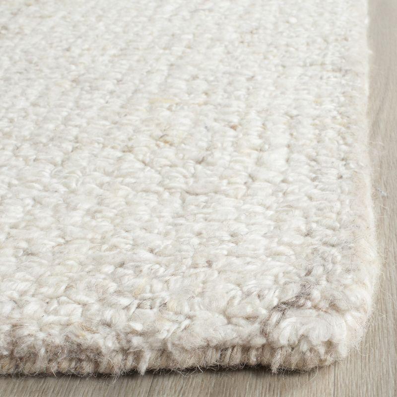 Abstract ABT141 Handmade Indoor Area Rug - Ivory/Beige - 8'x8' - Safavieh