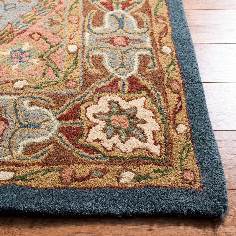 Heritage HG316 Handmade Accent Rug - 3'x5' - Green/Red - Safavieh