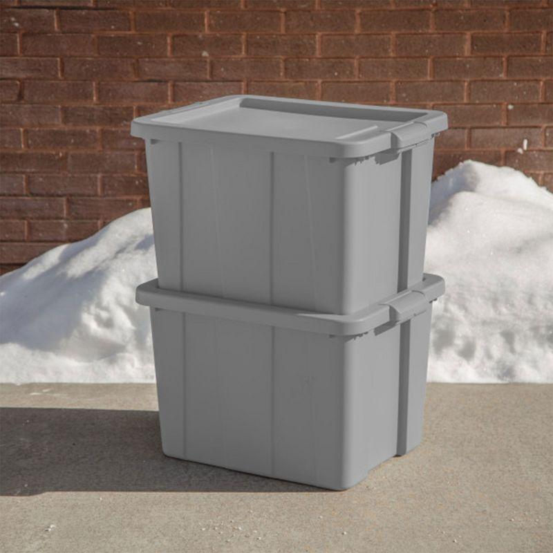 Sterilite Tuff1 18 Gallon Plastic Storage Tote Container Bin w/ Lid (12 Pack)