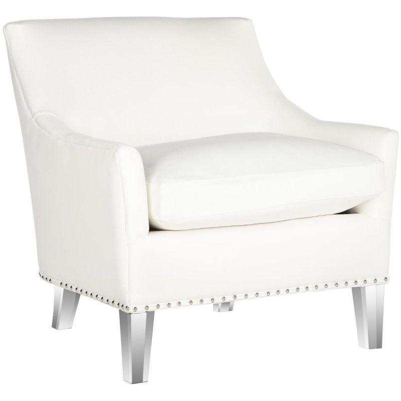 Burbank Acrylic Club Chair - MCR4214 - White/Clear - Safavieh