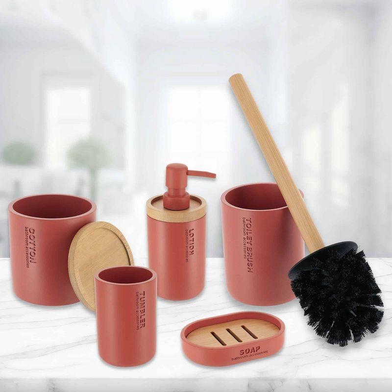 Evideco Willis Bathroom Accessory Set 5 Pieces