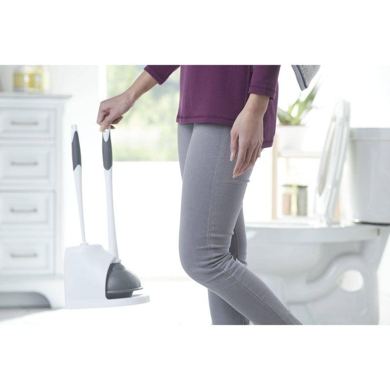 Clorox Plunger & Toilet Brush with Carry Caddy