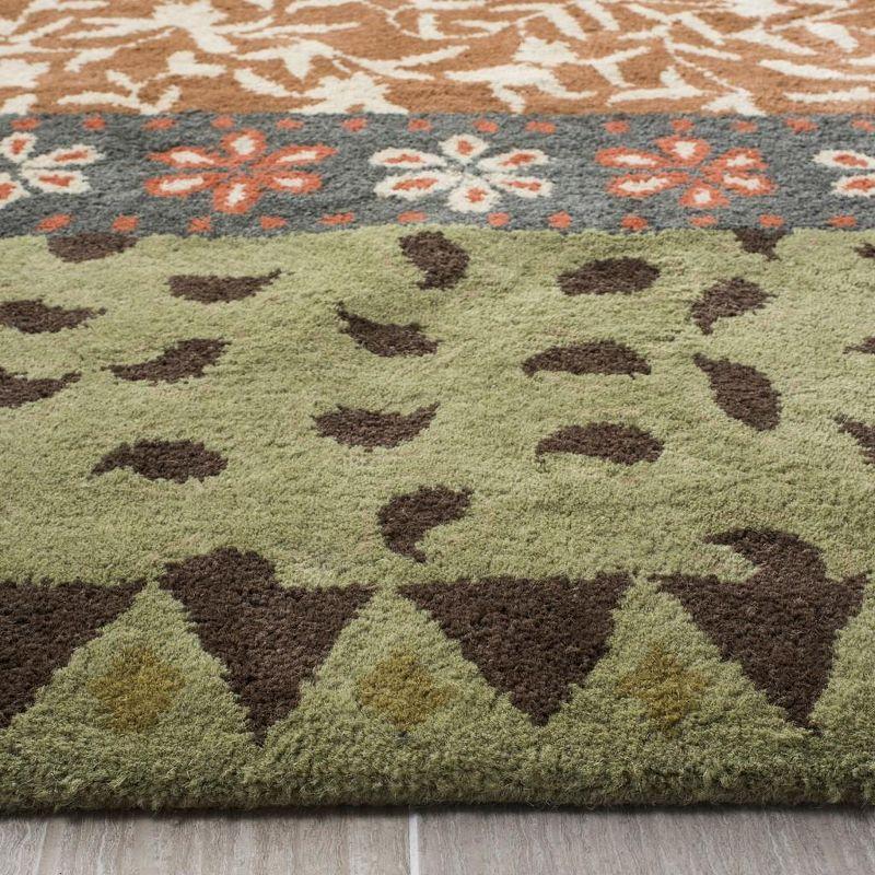 Bella BEL351 Hand Tufted Area Rug - Ivory/Multi - 6'x6' - Safavieh.