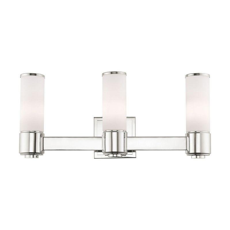 Livex Lighting Weston 3 - Light Vanity in  Polished Nickel