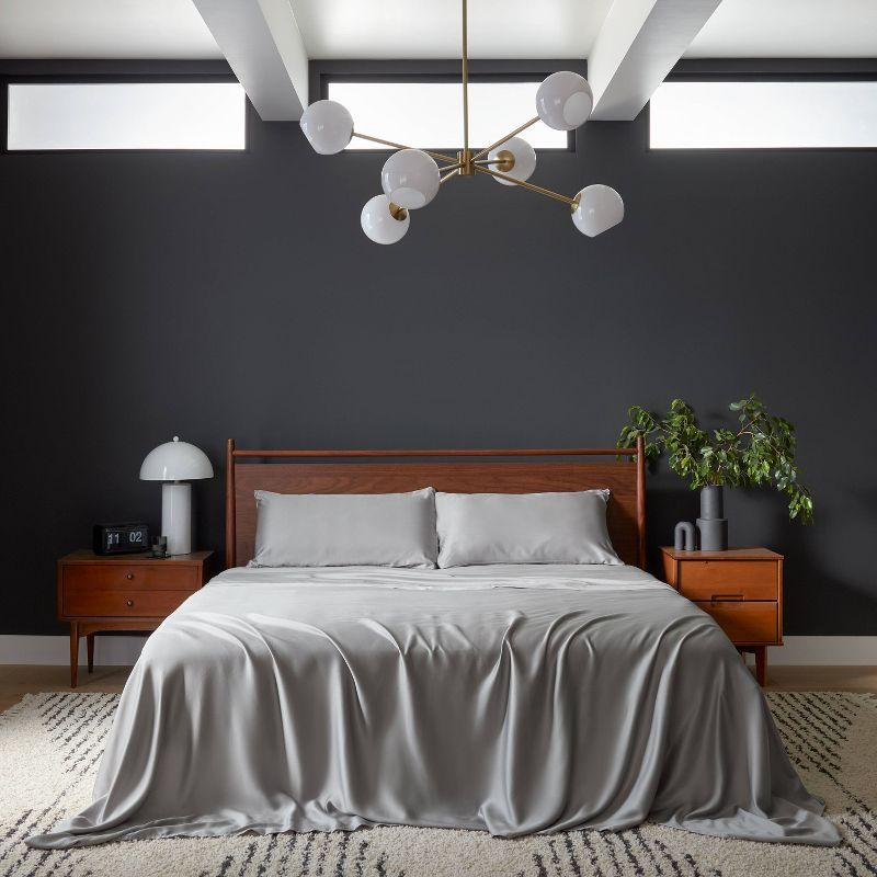 Tempur-Pedic Queen 400 Thread Count Cool Luxury Sheet Set Gray