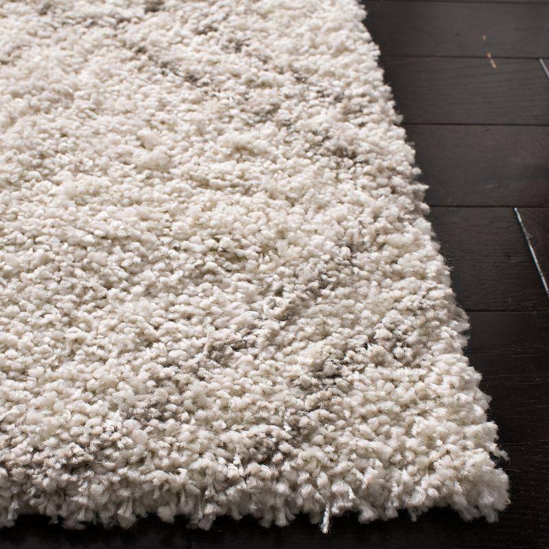 Arizona Shag ASG744 Power Loomed Indoor Area Rug - Ivory/Beige - 6'7"x6'7" - Safavieh