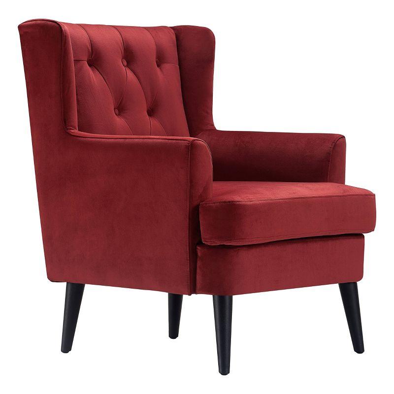 Elle Decor Celeste Tufted Velvet Accent Chair