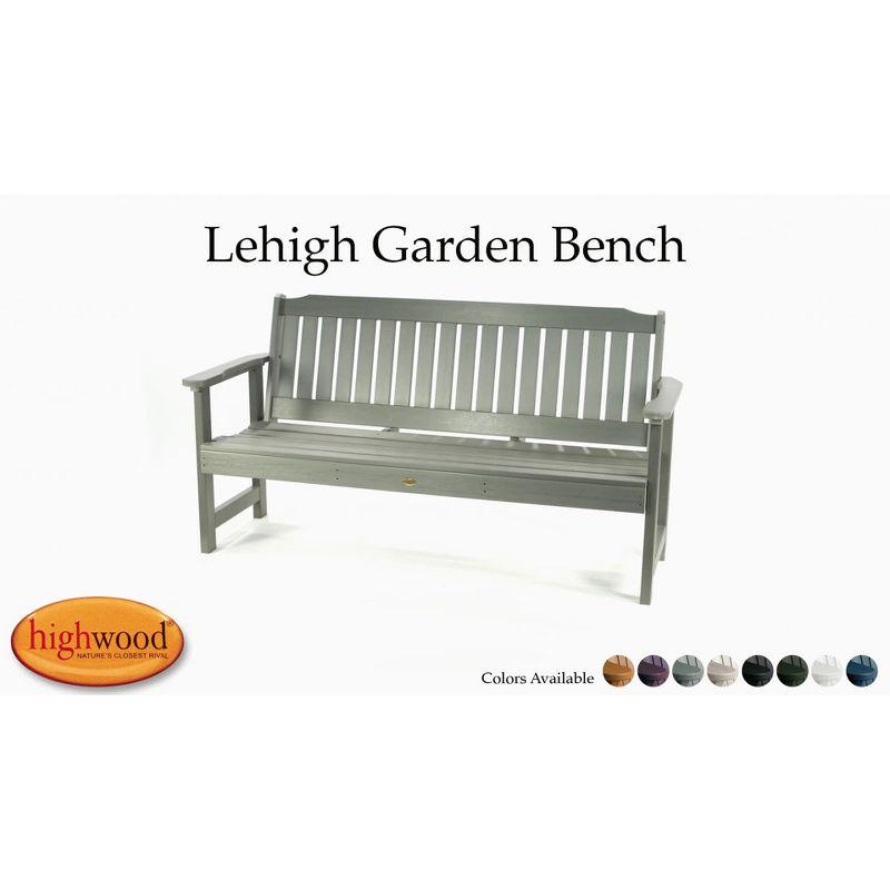 Weathered Acorn Eco-Friendly Recycled Plastic 64" Garden Bench