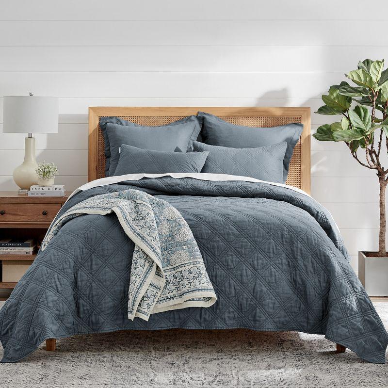 Linen Front/Cotton Back Quilt - Levtex Home