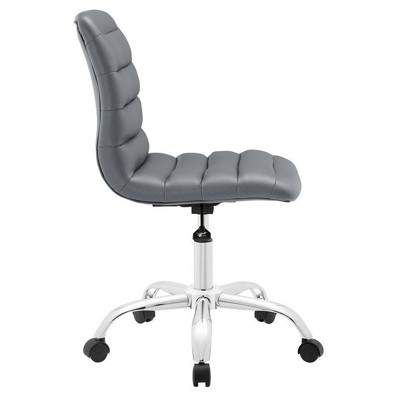 Modway Ripple Armless Mid Back Vinyl Office Chair