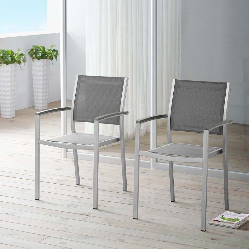 Modway Shore Dining Chair Outdoor Patio Aluminum