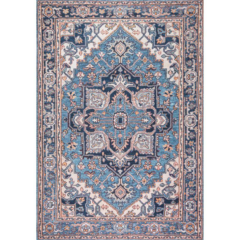 Cirali Ornate Large Medallion Washable Area Rug - JONATHAN Y