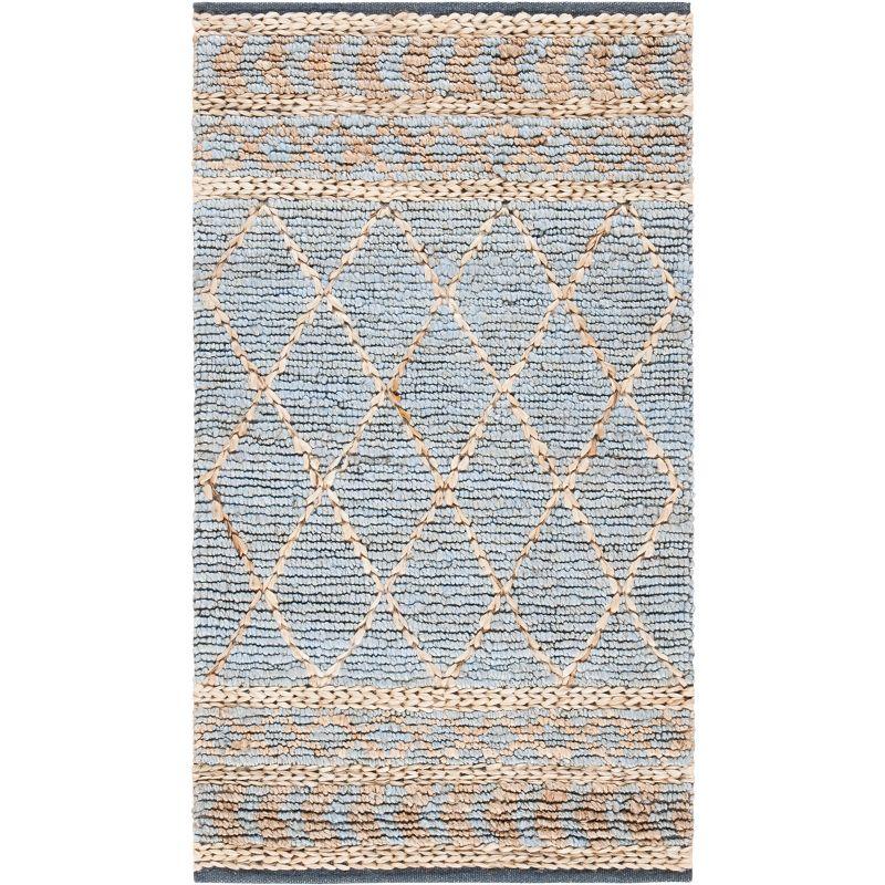 Sand & Stable™ Phippsburg Geometric Handwoven Natural/Blue Area Rug
