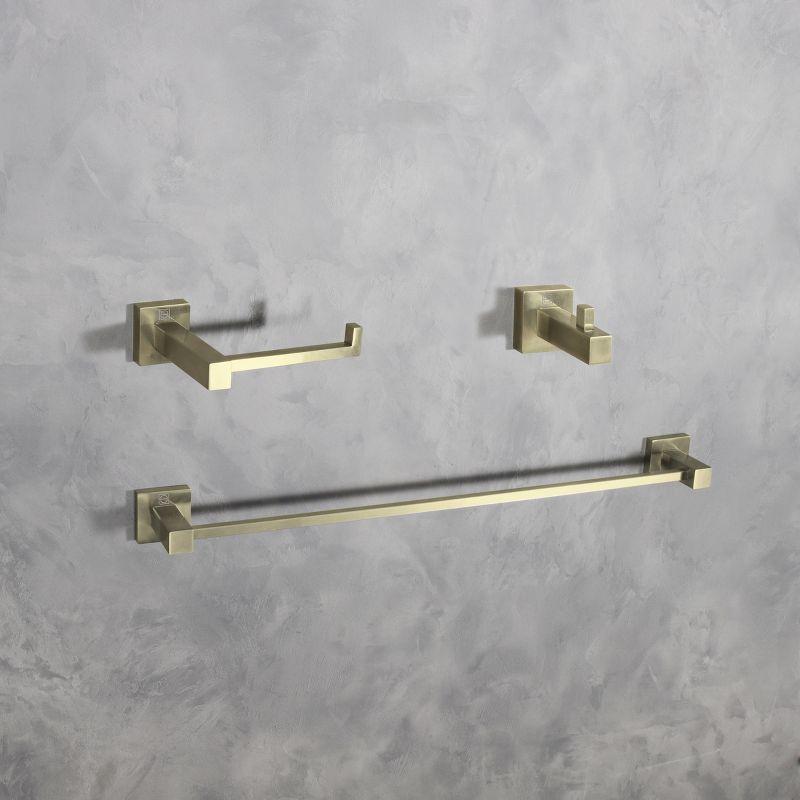 Elegant Lighting HWB-12S3HBGD Isla 3 - Piece Bathroom Hardware Set