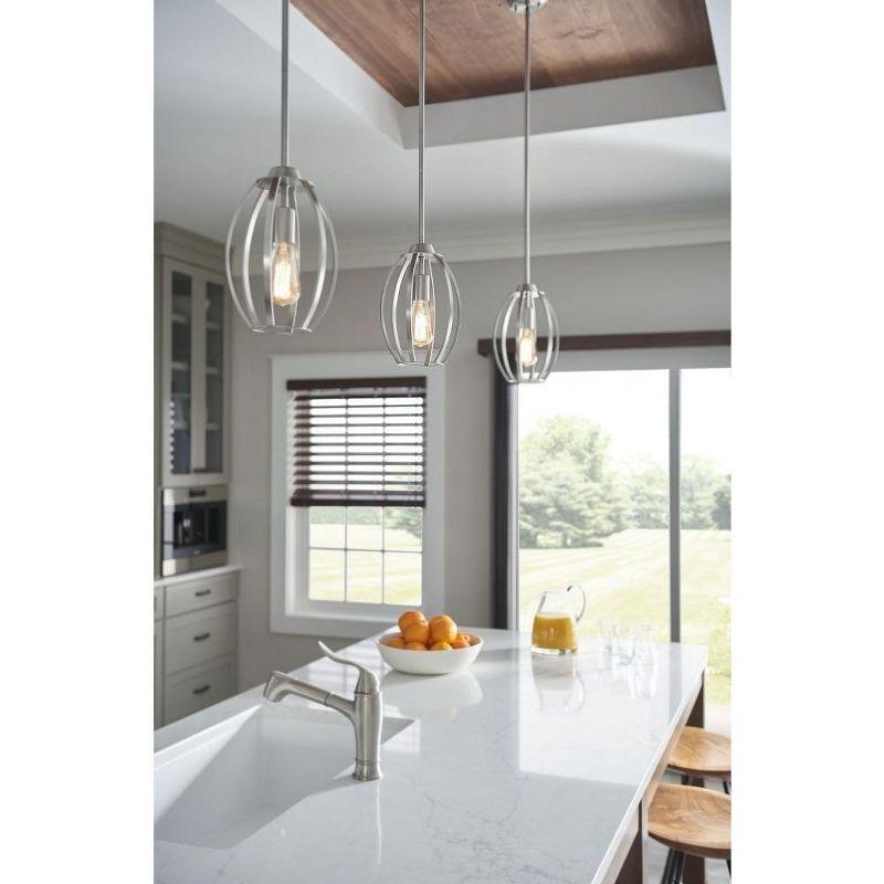 Tao 1 Light Pendant Brushed Nickel