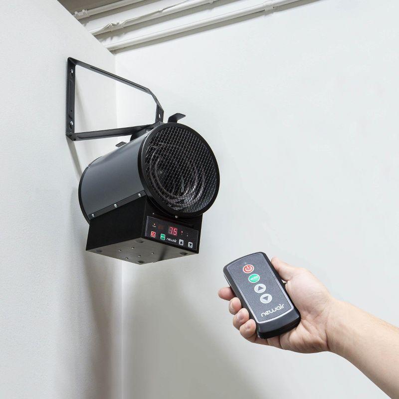 Newair 2-in-1 Freestanding or Ceiling/Wall Mounted Electric Garage Heater with Remote Control