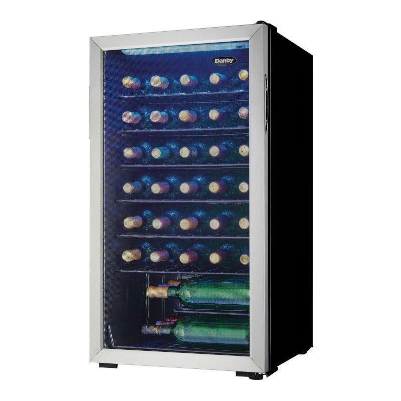 Danby Single Zone 17.5'' Freestanding 36 Bottle Wine Refrigerator with Reversible Door