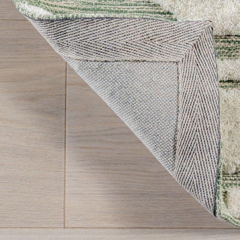 Nuloom Babai New Zealand Wool Area Rug, 3' x 5', Green