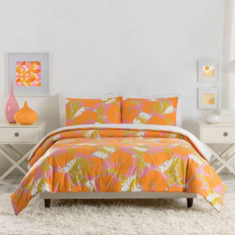 Trina Turk 3pc Summer Floral Comforter Bedding Set