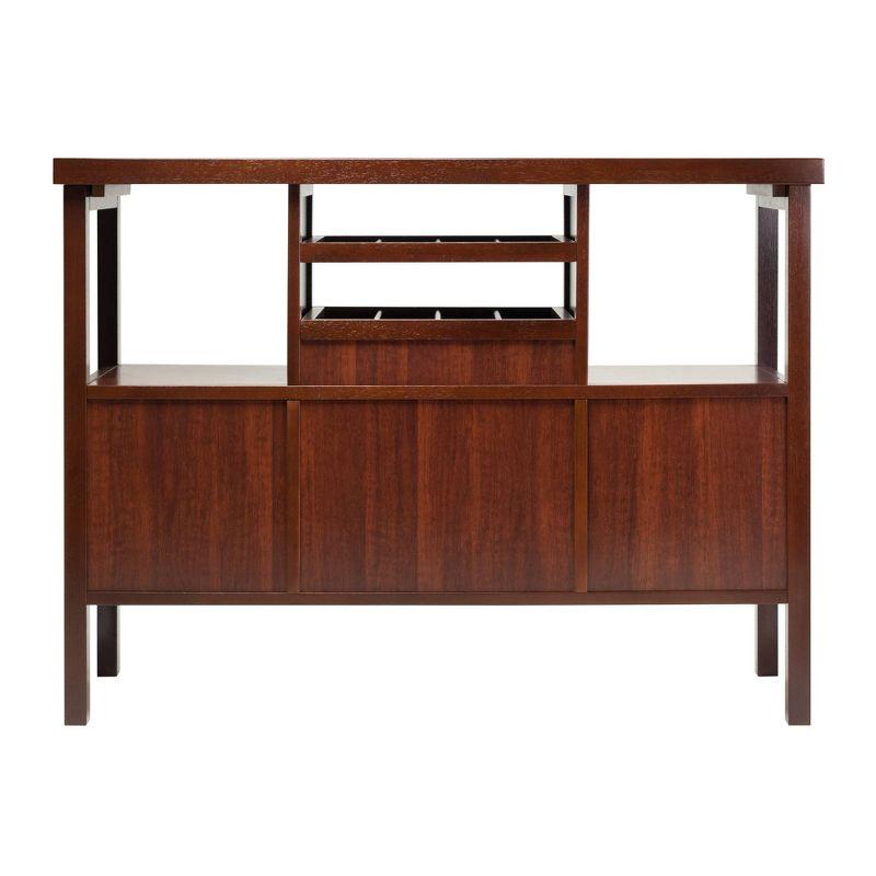 Diego Buffett Sideboard Cabinet Wood/Walnut - Winsome: Transitional Style, 3-Door Storage, 1 Drawer, 2 Shelves