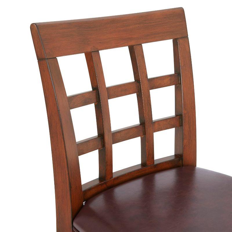 Napa Swivel Upholstered Counter Stool with Solid Wood Frame