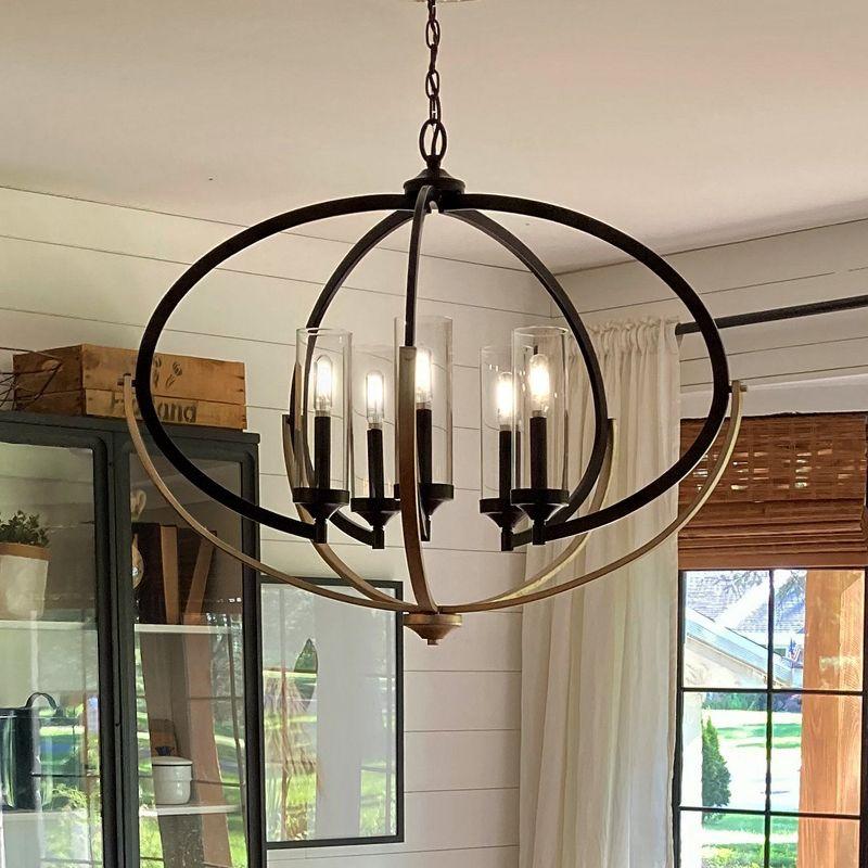 Urban Ambiance Luxury Mediterranean Chandelier,  27-7/8"H x 33-3/4"W,  Olde Bronze Finish, UHP2351