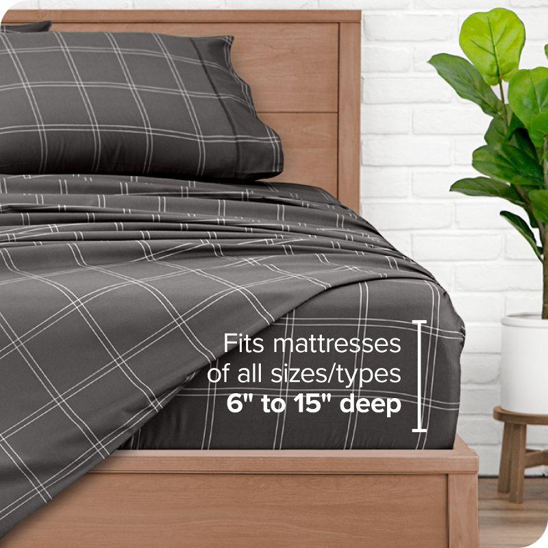 Bare Home Plaid Microfiber Sheet Set | Wayfair