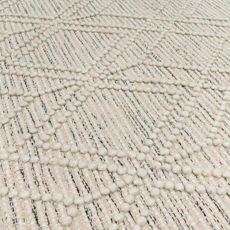 Hauteloom Ramsbury Beige Trellis Wool Rug